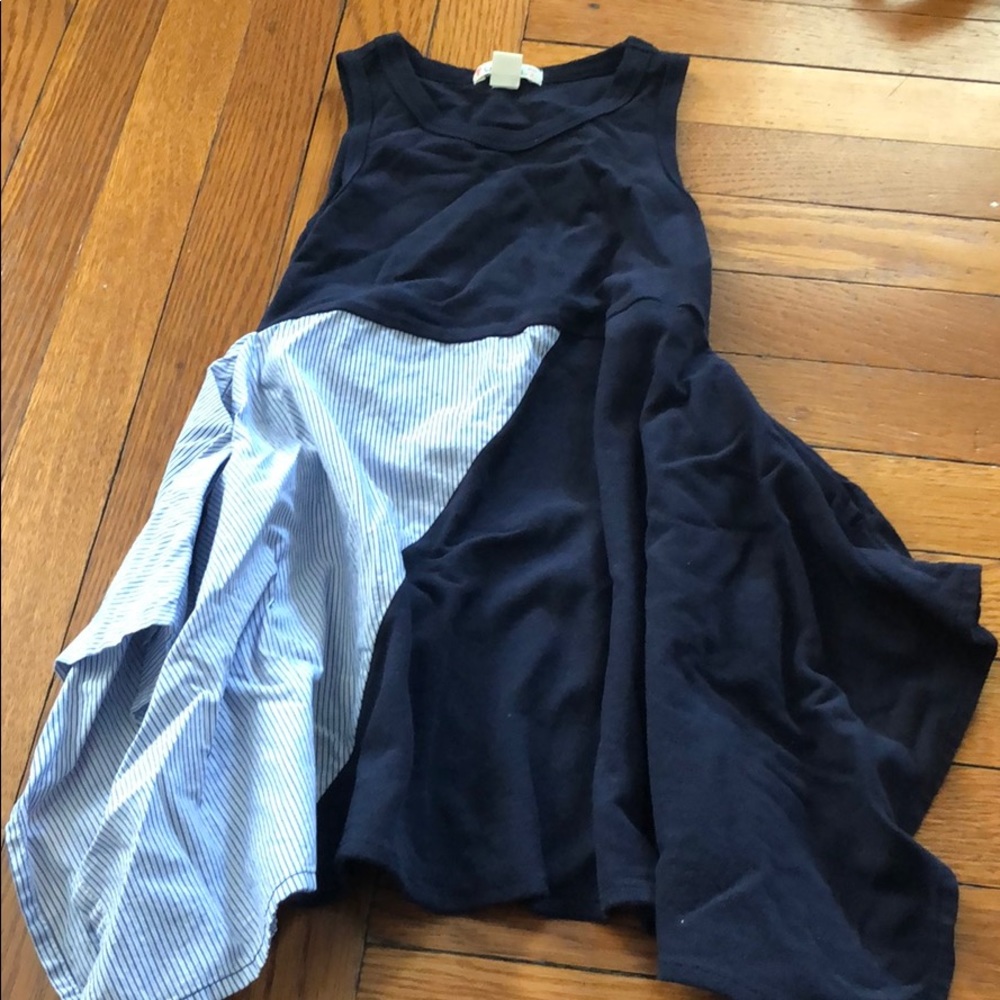 J. Crew crewcuts navy stripe sleeveless dress sz 2